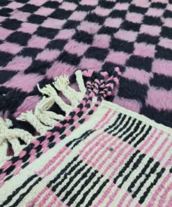 Black and Pink Rug