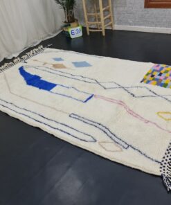 White and Blue Rug