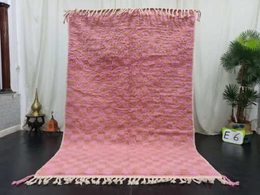 HALA- Berber Pink Rug - Moroccan Beni Ourain Rug