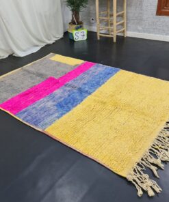 Yellow and Pink Rug