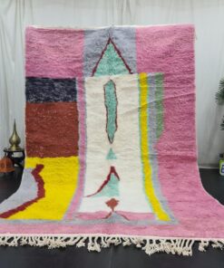 FARES - Moroccan Beni Ourain Rug - Handmade Abstract Carpet 6x10