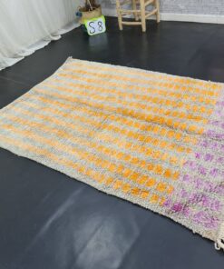 Gray and Orange Rug