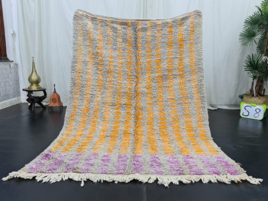 Gray and Orange Rug