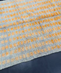Gray and Orange Rug