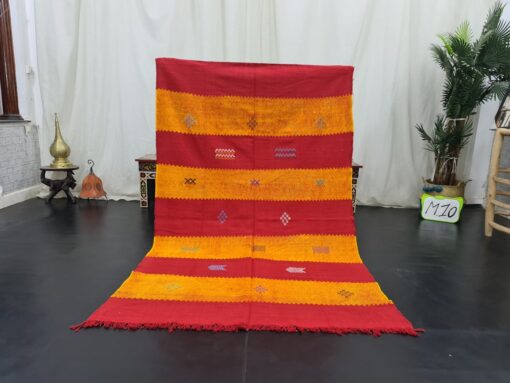 Red And Yellow Moroccan Carpet