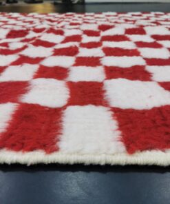 Red and White Rug