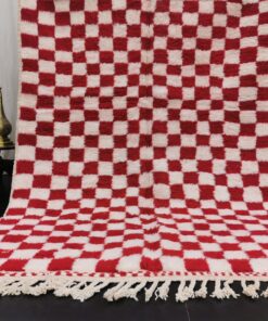 Red and White Rug