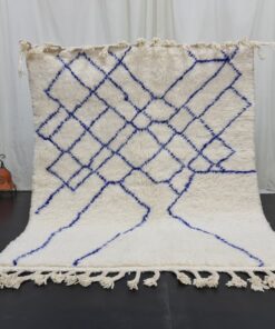 SEVE- White Beni Ourain Rug - Bohemian Moroccan Rug