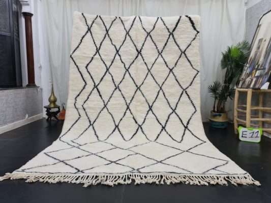 ADDY- Beni Ourain Rug - Mririt Geometric Carpet 7x10