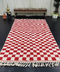 Red and White Rug