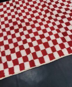 Red and White Rug