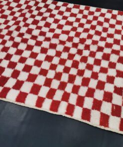 Red and White Rug