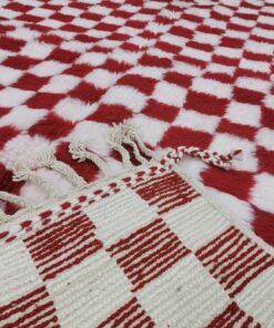 Red and White Rug