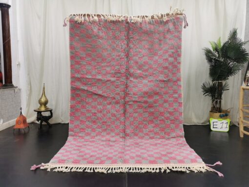 Pink and Gray Rug