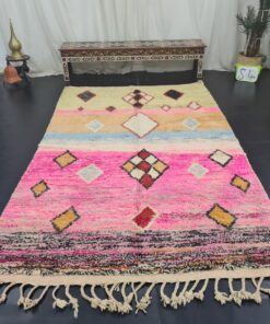 Pink And Orange Wool Rug