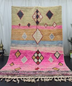 Pink And Orange Wool Rug