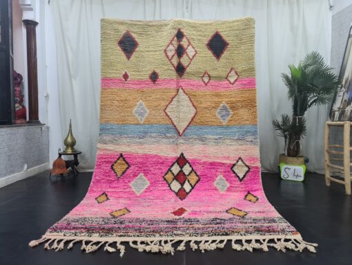 Pink And Orange Wool Rug