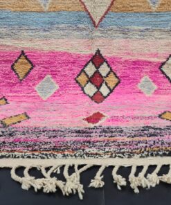 Pink And Orange Wool Rug