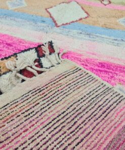 Pink And Orange Wool Rug