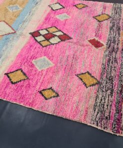 Pink And Orange Wool Rug