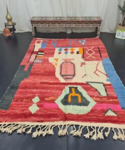 Red And White Rug