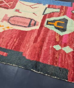 Red And White Rug