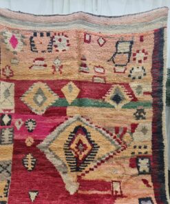 Red And Faded Orange Rug