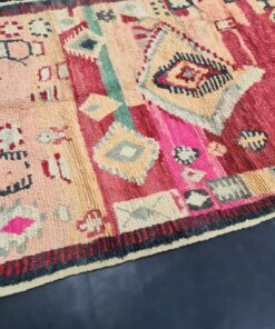 Red And Faded Orange Rug