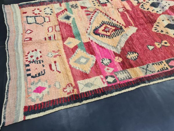 Red And Faded Orange Rug