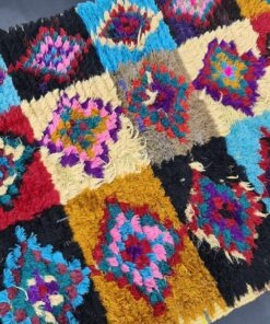 Checkered Colorful Runner Rug