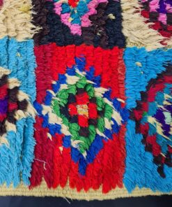 Checkered Colorful Runner Rug