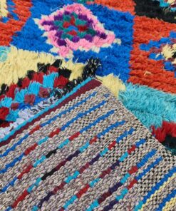 Checkered Colorful Runner Rug