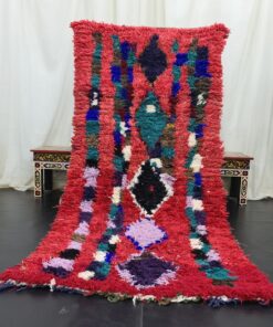 LEAF- Mini Berber Rug - Vintage Red Rug