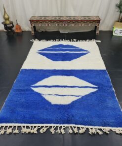 White And Blue Rug