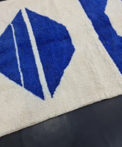 White And Blue Rug