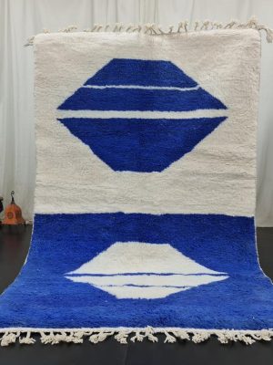 White And Blue Rug