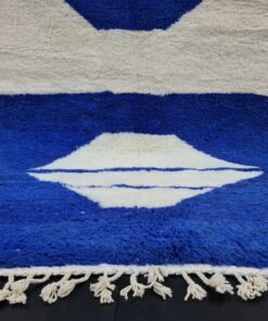 White And Blue Rug