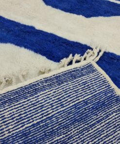 White And Blue Rug