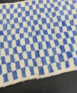 Blue and White Runner