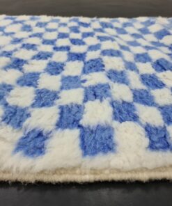 Blue and White Runner