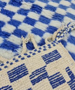 Blue and White Runner