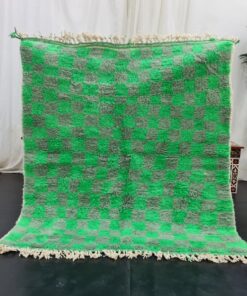 Gray and Fern Green Rug