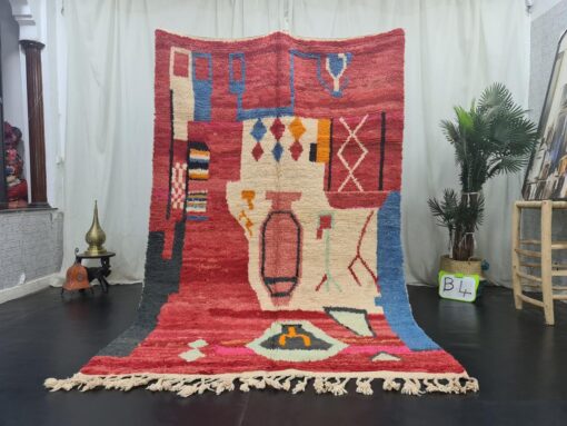 Red And White Rug