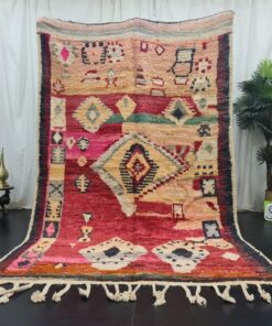 Red And Faded Orange Rug