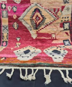 Red And Faded Orange Rug