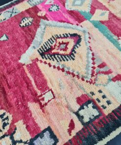 Red And Faded Orange Rug