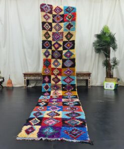 Checkered Colorful Runner Rug