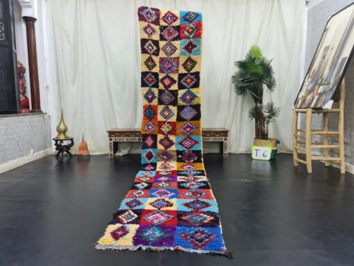 Checkered Colorful Runner Rug
