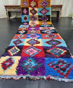 Checkered Colorful Runner Rug