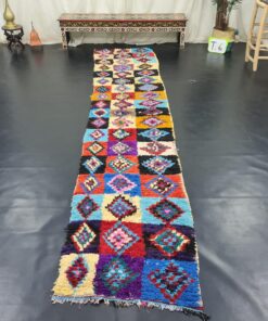 Checkered Colorful Runner Rug